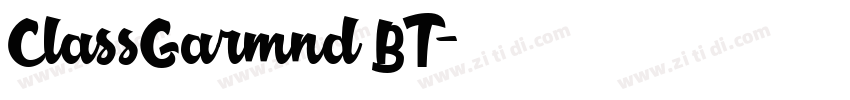 ClassGarmnd BT字体转换